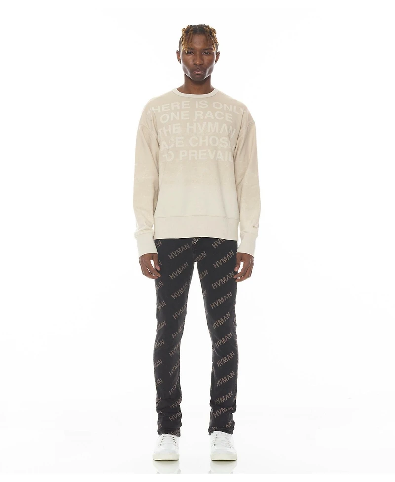 Hvman Chosen To Prevail x Cult Men's Graphic Oversized-Fit Sweatshirt