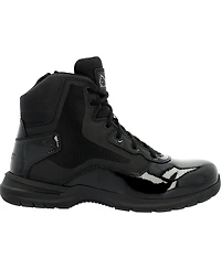 Rocky Men's Cadet 6" Black Side Zip Public Service Boot