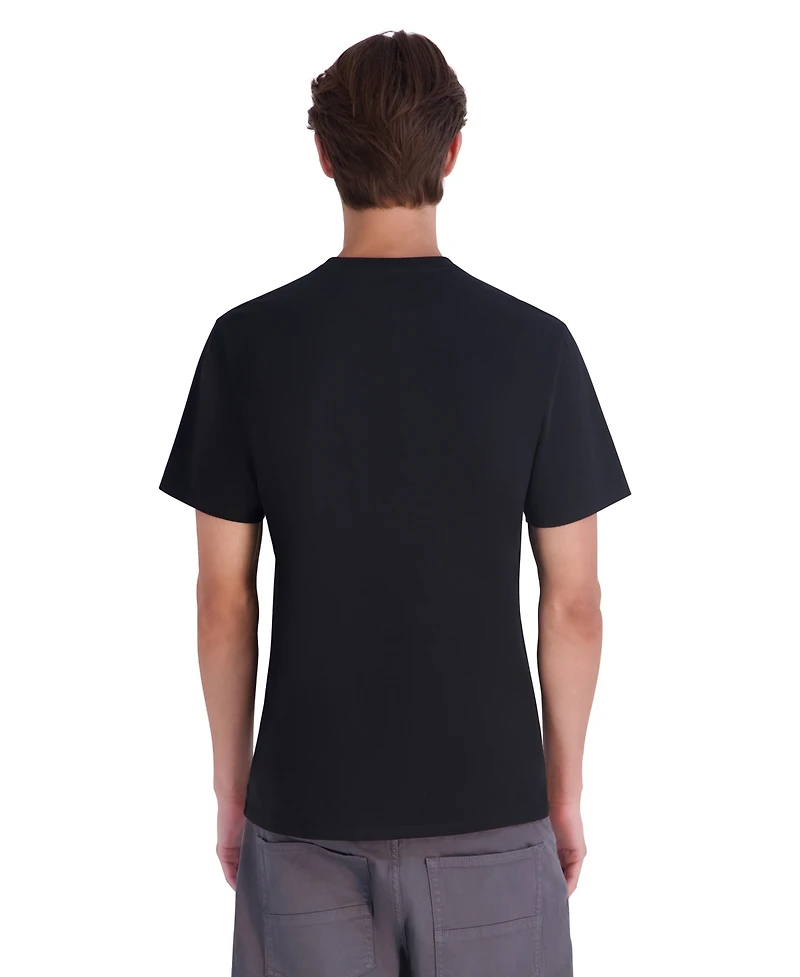 Karl Lagerfeld Paris Men's Left Chest Patch Logo Modern-Fit Cotton T-Shirt