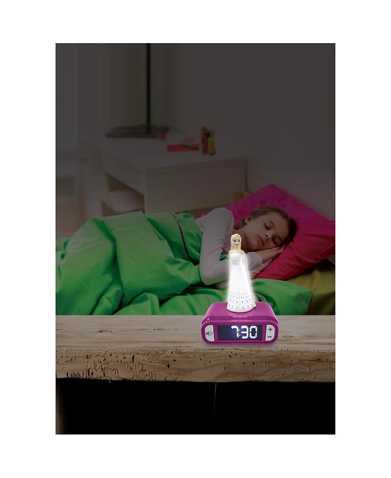 Disney Frozen Elsa 7.2" Digital Night Light Snooze Alarm Clock