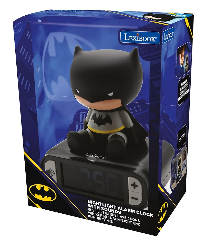 Warner Batman RL800BAT Digital Night Light Sound Effects Alarm Clock