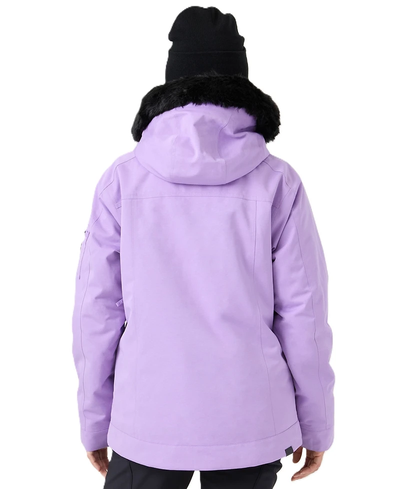 Roxy Women's Meade Removable-Faux-Fur Hooded Jacket
