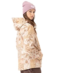 Roxy Women's Jetty 3-in-1 Fleece-Lined Floral-Print Jacket