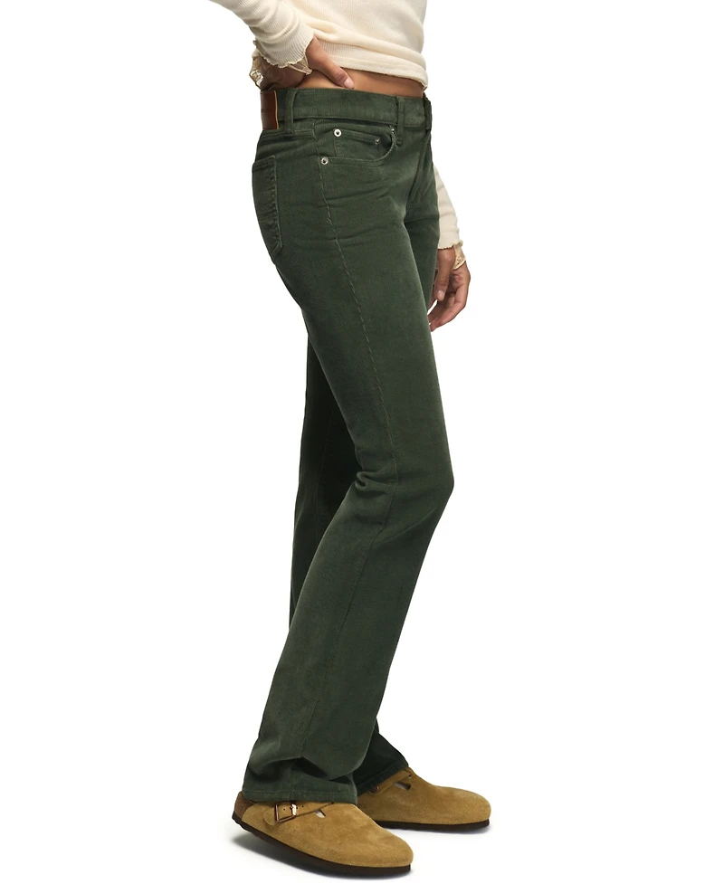 Lucky Brand Women's Sweet Mid-Rise Boot-Cut Corduroy Pants