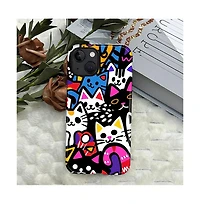 Lisen Cat Party Dual-Layer Durable Phone Case Compatible with Apple iPhone 16 Pro