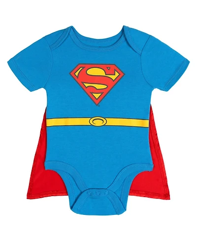Justice League Baby Cosplay Detachable-Cape Bodysuit and Cape, 2-Piece Set
