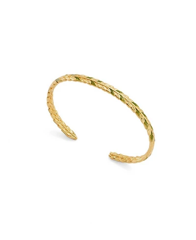 Fable England Wheat Bangle in Gold