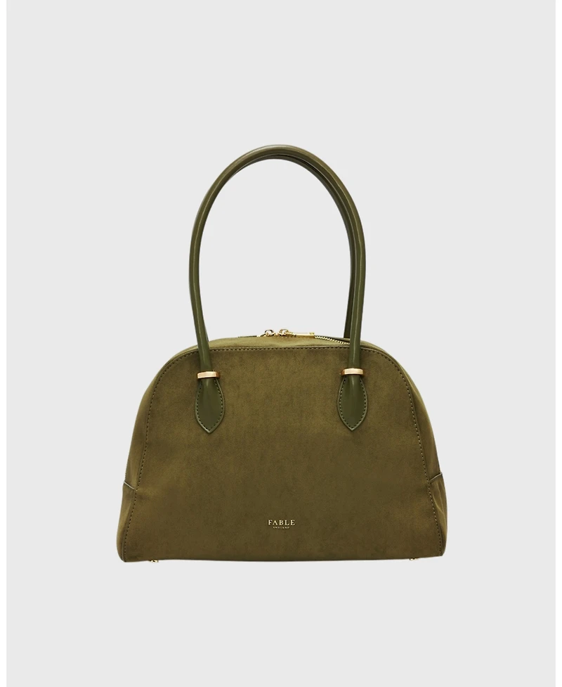 Fable England Amelia Faux Suede Shoulder Bag