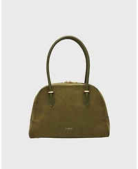 Fable England Amelia Faux Suede Shoulder Bag