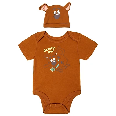 Scooby-Doo Baby Boys (0-24M) Cosplay Bodysuit and Hat Set