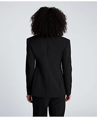Kenneth Cole Women's Luxe Stretch Twill One-Button Blazer