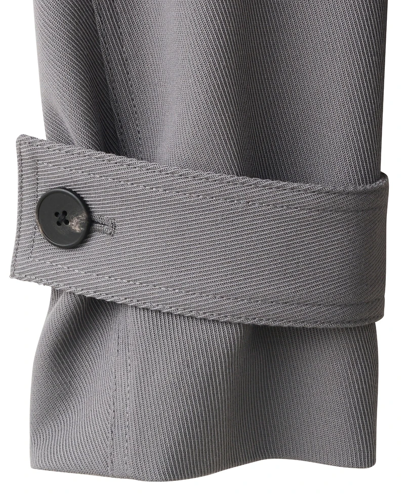 Mango Women's Dario Funnel Neck Belted Trench Coat
