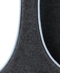 Mango Women's Scoop Neck Contrast Trim Sleeveless Tank Top