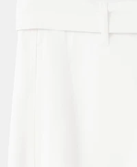 Mango Women's Straight-Fit Mid-Rise Pleated Pants