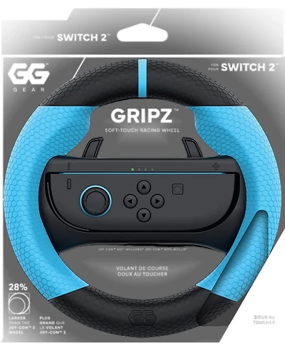 Gg Gear Gripz Corava Wireless Hall-Effect Racing Wheel + Controller, 2-Piece Bundle for Nintendo Switch 2
