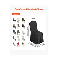 Slickblue 30 Pack Polyester Spandex Chair Covers, Stretch Fit Slipcovers for Wedding Reception Chairs