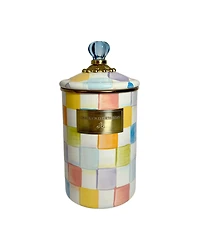 MacKenzie-Childs Confetti Check 64 oz. Large Canister