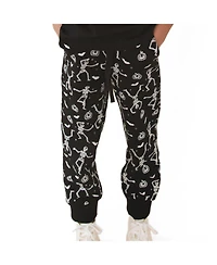 Sweet Wink Boys' 4-7 Silly Skelly Glow-in-the-Dark Fleece-Lined Jogger