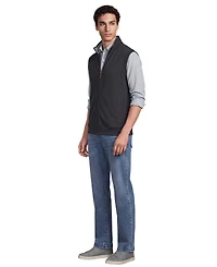 Lands' End Men's Bedford Rib Full Zip Vest