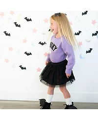 Sweet Wink Toddler Girls 2T-4T Spooky Ghost Patch Halloween Sweatshirt