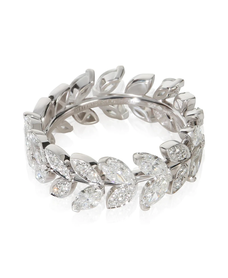 Pre-Owned Tiffany & Co Platinum Diamond Victoria Vine Ring