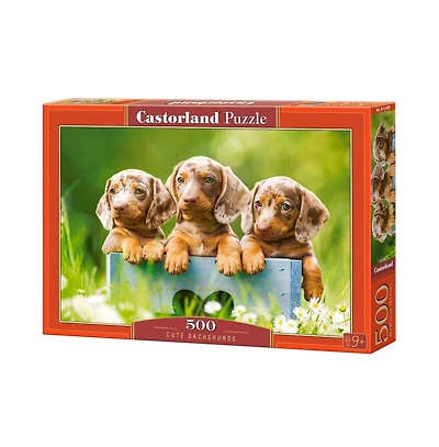 Castorland Cute Dachshunds 500 Piece Jigsaw Puzzle, Ages 14+