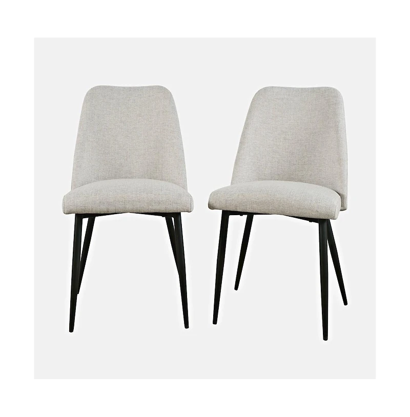 Jofran Macey Contemporary Modern Upholstered Dining Chair (Set of 2)