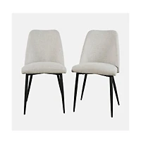 Jofran Macey Contemporary Modern Upholstered Dining Chair (Set of 2)