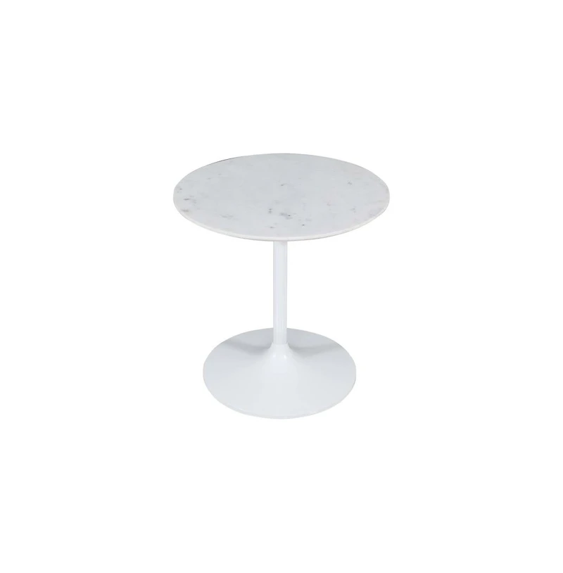 Jofran Camille Solid Marble and Iron Modern Luxury Accent Tables (Set of 2