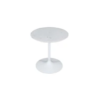 Jofran Camille Solid Marble and Iron Modern Luxury Accent Tables (Set of 2