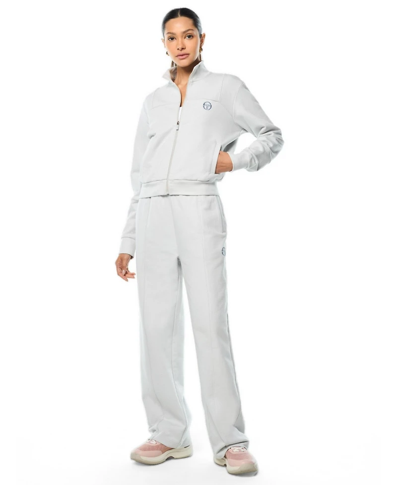 Sergio Tacchini Women's Lineo Mock-Neck Premium-French-Terry Track Jacket