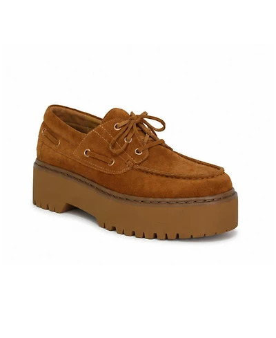 Belle & Bloom Women's Yachting Day Suede Boat Shoe