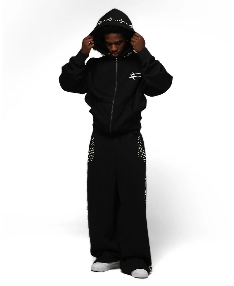 Loiter Men's Oversized Graphic Full-Zip Hoodie