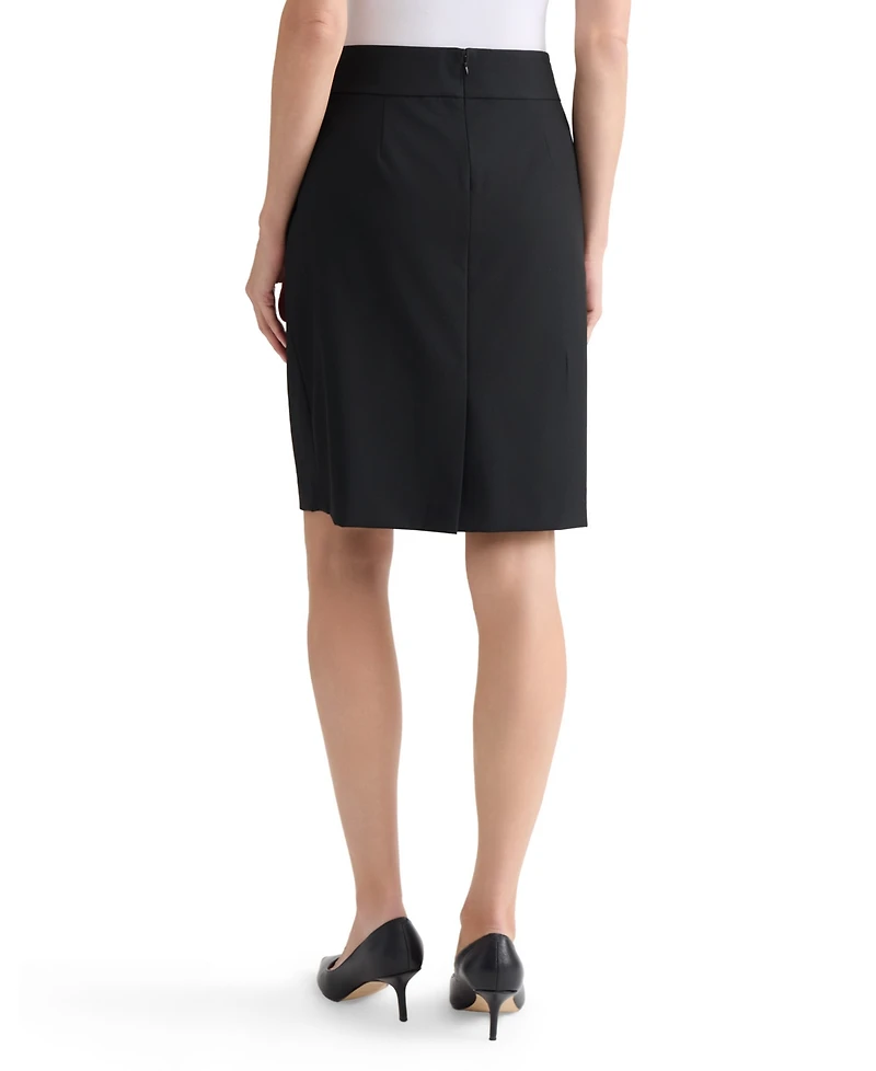 Kasper Women's Machine Washable Bi-Stretch Pencil Skirt