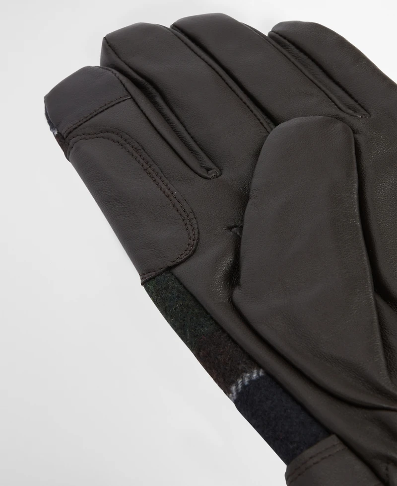Barbour Newbrough Waterproof Leather Touchscreen Gloves