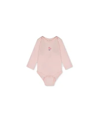 Deux par Baby Girls 3M-24M Three Pack Cotton Onesie Purple Hedgehog Print