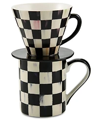 MacKenzie-Childs Courtly Check Coffee Pour Over