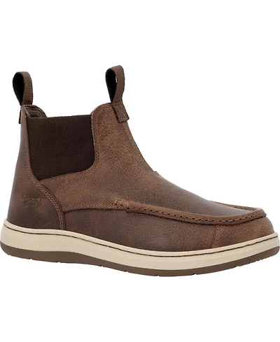 Georgia Boot Men's Eagle SuperLyte Moc-Toe Leather Boots