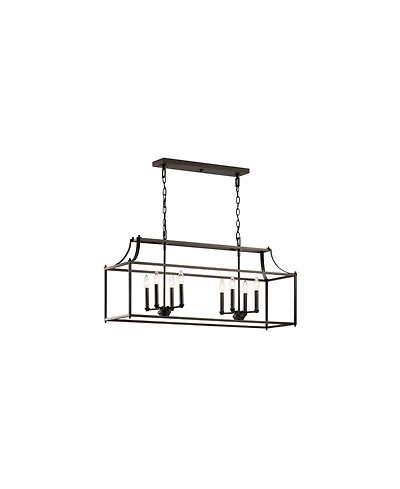 Kichler Morrigan 40 1/2" Wide 8-Light Open Linear Chandelier