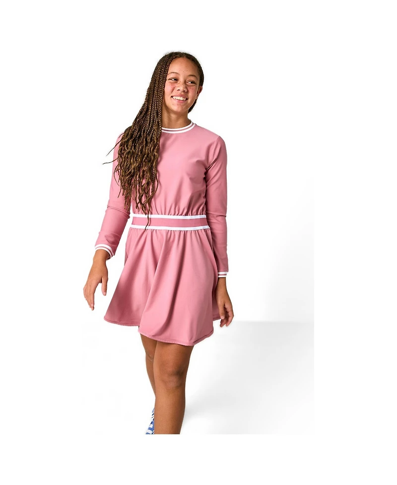 Courtside Kids Girls' 2-16 Club Long Sleeve Dress