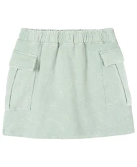 The Mandalorian Girls' 4-16 Grogu Graphic Mineral-Wash T-Shirt and Skort, 2-Piece Set