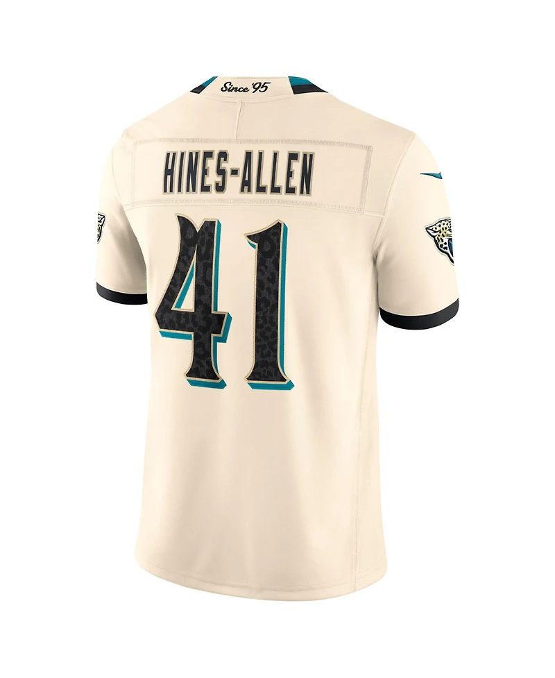 Nike Men's Josh Hines-Allen Natural Jacksonville Jaguars 2026 Rivalries Collection Vapor F.u.s.e Stitched Limited Jersey