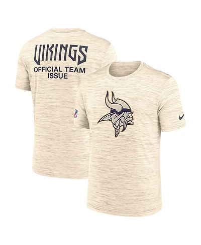 Nike Men's Natural Minnesota Vikings 2026 Rivalries Collection Sideline Velosity T-Shirt