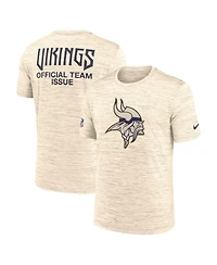 Nike Men's Natural Minnesota Vikings 2026 Rivalries Collection Sideline Velosity T-Shirt