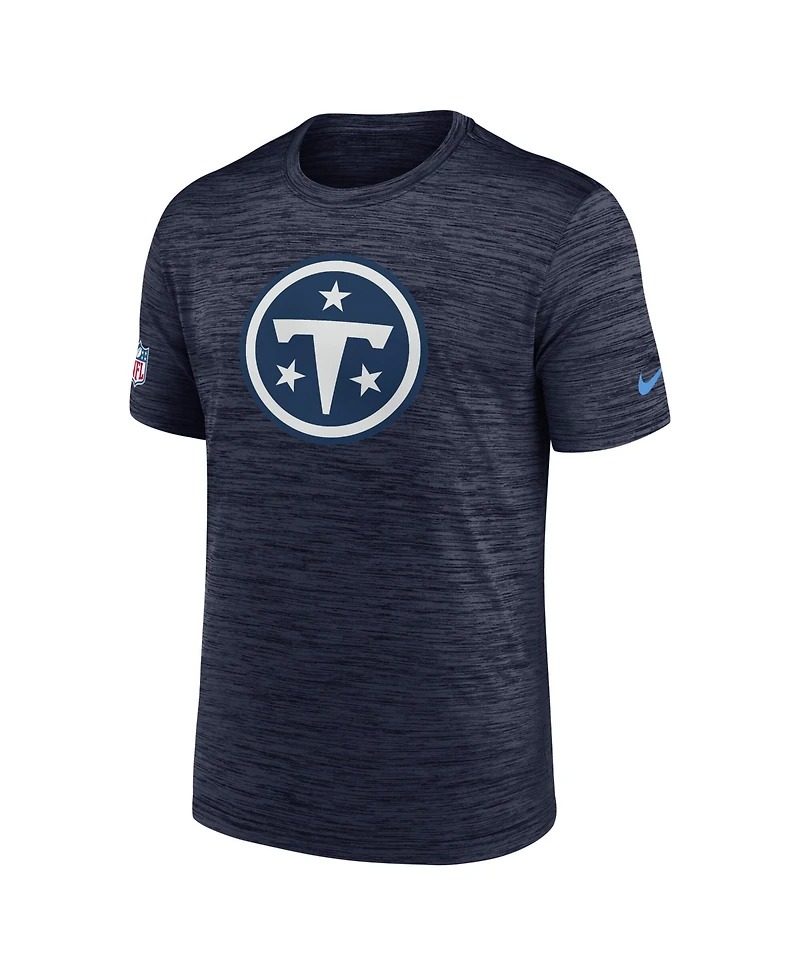 Nike Men's Navy Tennessee Titans 2026 Rivalries Collection Sideline Velosity T-Shirt