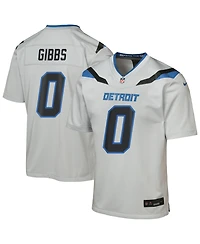 Nike Big Boys and Girls Jahmyr Gibbs Silver Detroit Lions 2026 Rivalries Collection Game Jersey