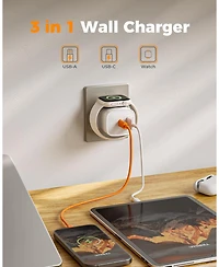 Tessan 3-in-1 20W Usb-c Wireless Charging Block Compatible with Apple Watch