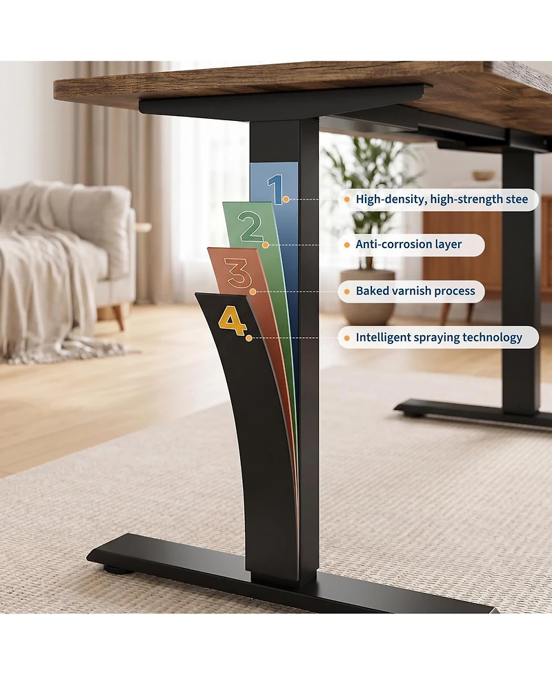 Gaomon 55 x 28" Electric Standing Desk, Ergonomic Computer Workstation with Adjustable Height, Stand up Gaming Office Desk.