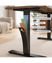Gaomon 55 x 28" Electric Standing Desk, Ergonomic Computer Workstation with Adjustable Height, Stand up Gaming Office Desk.