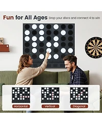 Sugift Wall-Mounted Jumbo 4-in-a-Row Board Game, Ages 6+